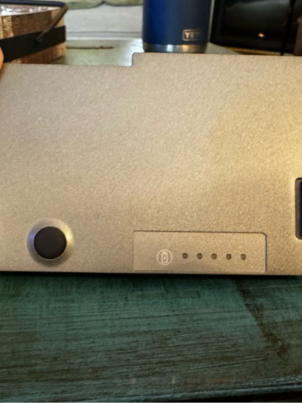 Dell Silver Power Indicator and Button Panel